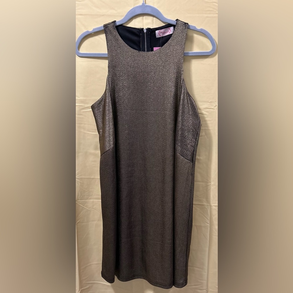 NWT Blush Metallic Sheath Dress - Gold & Black - Christmas Formal Holiday